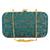 Anekaant Ethnique Embroidered Party Clutch Bag See Green & Gold