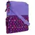 Anekaant La Borsa Alphabet Print Canvas Sling Bag Purple