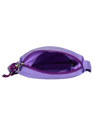 Anekaant La Borsa Alphabet Print Canvas Sling Bag Purple 5