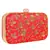 Anekaant Ethnique Embroidered Party Clutch Bag Pink & Gold