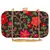Anekaant Ethnique Embroidered Party Clutch Bag Black & Multi