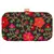 Anekaant Ethnique Embroidered Party Clutch Bag Black & Multi