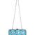 Anekaant Ethnique Embroidered Party Clutch Bag Blue