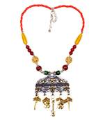 Multicolour Beaded Semi Precious Necklace