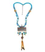 Designer Necklace With German Silver Pendant And Mix Ornaments And Beads Ppbj256