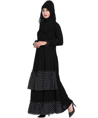 Black Plain kashibo Abaya 3