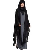 Grey Plain kashibo Abaya