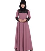 Pink Plain Nida Abaya