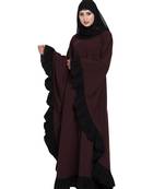 Wine Plain kashibo Abaya