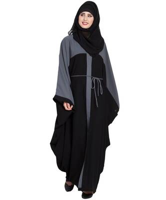 Black Plain kashibo Abaya 4