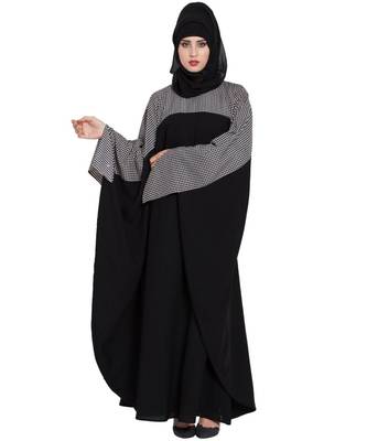Black Plain Nida Abaya 2