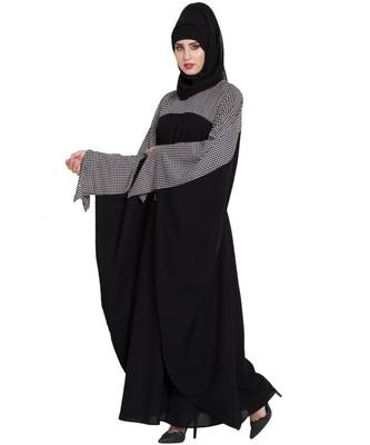 Black Plain Nida Abaya 3