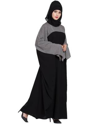 Black Plain Nida Abaya 4