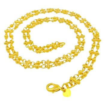 Saizen Dazzling Yellow Gold Chain For Men/Boys/Boyfriend/Husband & Unisex 2