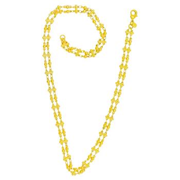 Saizen Dazzling Yellow Gold Chain For Men/Boys/Boyfriend/Husband & Unisex 3