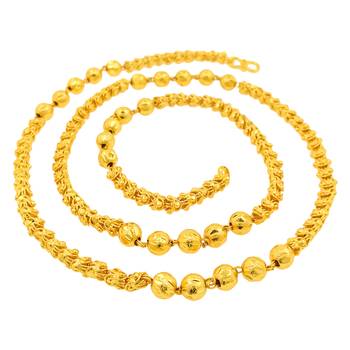 Saizen Dazzling Yellow Gold Chain For Men/Boys/Boyfriend/Husband & Unisex 2