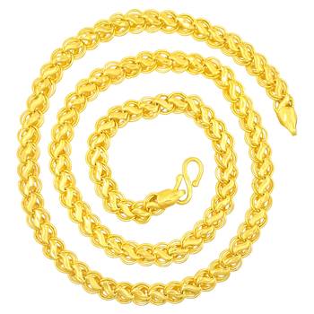 Saizen Dazzling Yellow Gold Chain For Men/Boys/Boyfriend/Husband & Unisex 1
