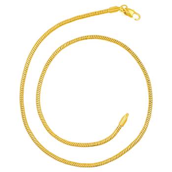 Saizen Dazzling Yellow Gold Chain For Men/Boys/Boyfriend/Husband & Unisex 1