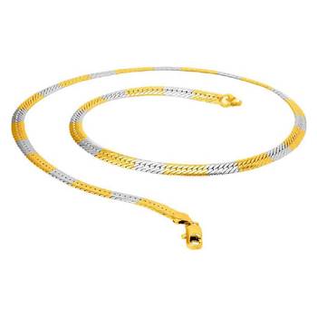 Saizen Dazzling  Gold & Silver Chain For Men/Boys/Boyfriend/Husband & Unisex 1