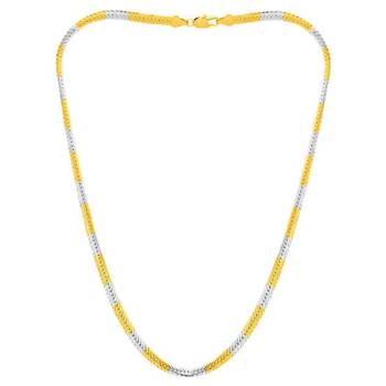 Saizen Dazzling  Gold & Silver Chain For Men/Boys/Boyfriend/Husband & Unisex 2