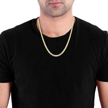 Saizen Dazzling  Gold & Silver Chain For Men/Boys/Boyfriend/Husband & Unisex 3