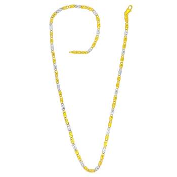Saizen Dazzling  Gold & Silver Chain For Men/Boys/Boyfriend/Husband & Unisex 3