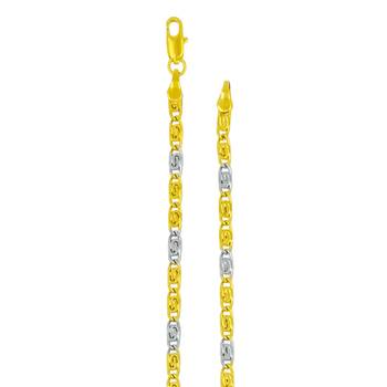 Saizen Dazzling  Gold & Silver Chain For Men/Boys/Boyfriend/Husband & Unisex 4