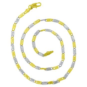 Saizen Dazzling  Gold & Silver Chain For Men/Boys/Boyfriend/Husband & Unisex 1