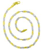Saizen Dazzling  Gold & Silver Chain For Men/Boys/Boyfriend/Husband & Unisex