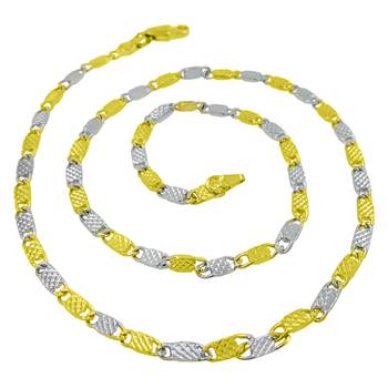 Saizen Dazzling  Gold & Silver Chain For Men/Boys/Boyfriend/Husband & Unisex 2