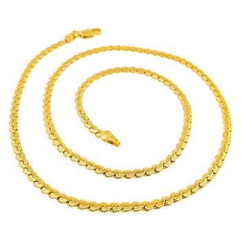 Saizen Dazzling Yellow Gold Chain For Men/Boys/Boyfriend/Husband & Unisex 2