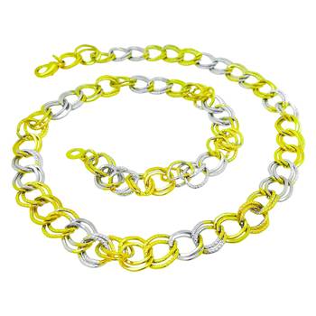 Saizen Dazzling  Gold & Silver Chain For Men/Boys/Boyfriend/Husband & Unisex 2