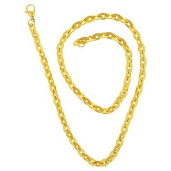 Saizen Ch179 Daily Wear Gold-Plated Plated Stainless Steel Chain 1