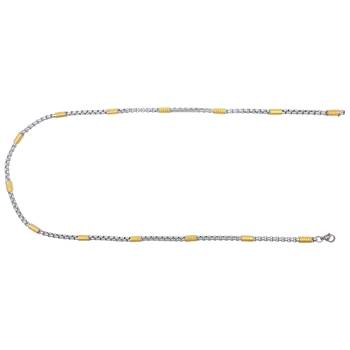 Saizen Ch191 Classic Dual Tone Anchor Chain With Smooth Finish Gold-Plated Plated Stainless Steel Chain 3