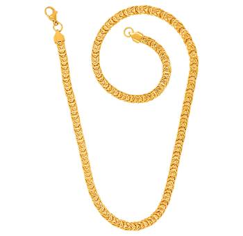 Saizen Ch214 Cool Yellow Gold Plated Chain For Men, Boyfriend & Husband Gold-Plated Plated Stainless Steel Chain 2