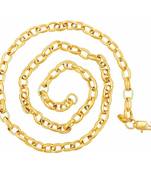 Saizen Ch216 Linking Yellow Gold Chain For Men, Boyfriend & Husband Gold-Plated Plated Stainless Steel Chain