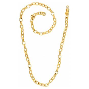 Saizen Ch216 Linking Yellow Gold Chain For Men, Boyfriend & Husband Gold-Plated Plated Stainless Steel Chain 2