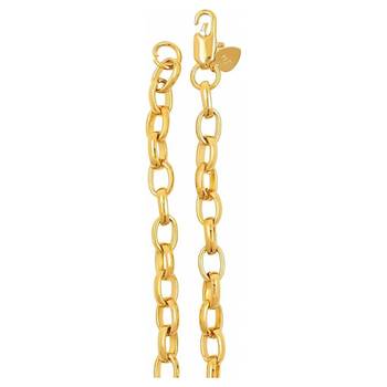 Saizen Ch216 Linking Yellow Gold Chain For Men, Boyfriend & Husband Gold-Plated Plated Stainless Steel Chain 4