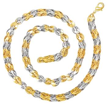 Saizen Gold&Silver Plated Stainless Steel Chain 1