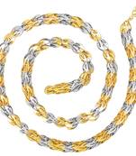 Saizen Gold&Silver Plated Stainless Steel Chain