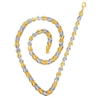 Saizen Gold&Silver Plated Stainless Steel Chain 2
