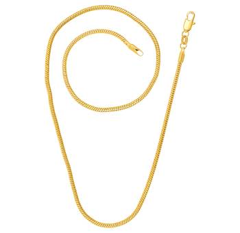 Saizen Ch257 Linking Yellow Gold Chain For Men, Boyfriend & Husband Gold-Plated Plated Stainless Steel Chain 2