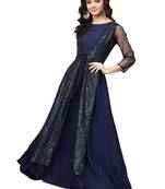 Women's Flared Crepe Kurta