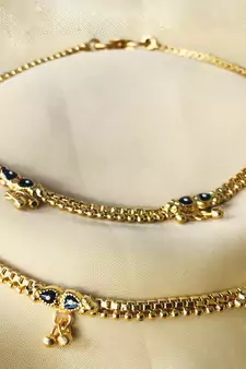 Gold anklets