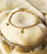 Gold anklets