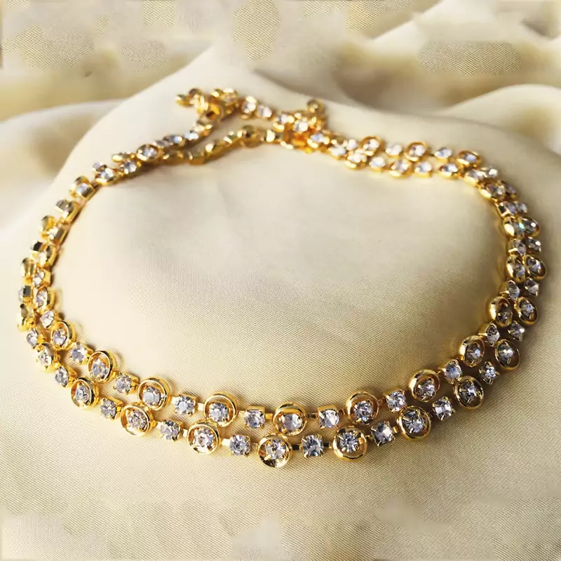Gold anklets