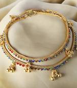 Gold anklets