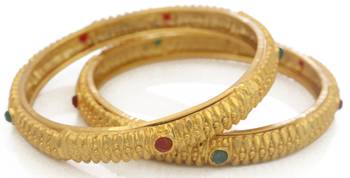 One gram gold stone bangles #253 1