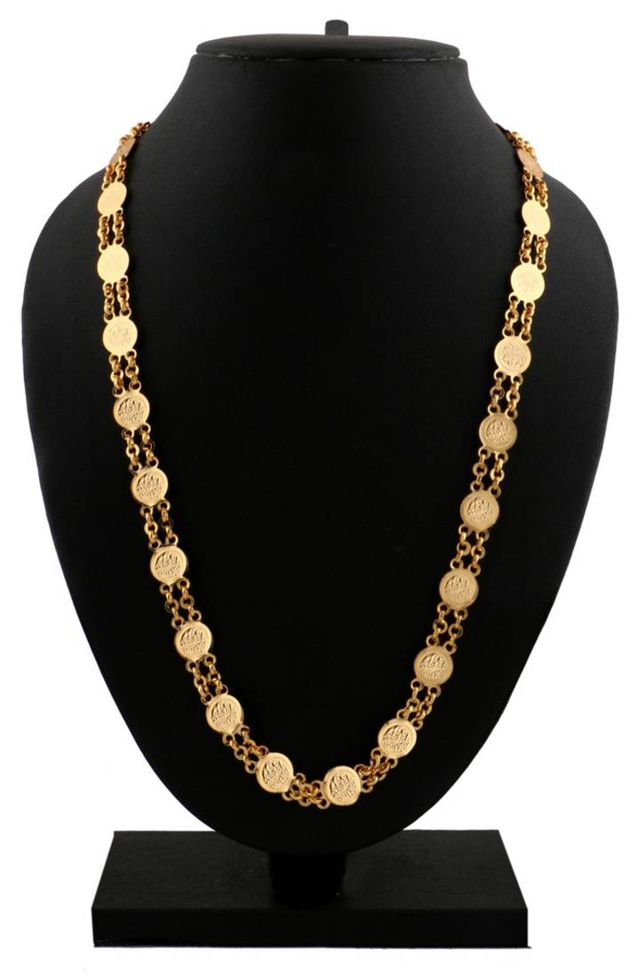 traditional 22K lakshmi ginni coin necklace mala chain 24" the