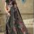 Silver embroidered Lycra saree with blouse
